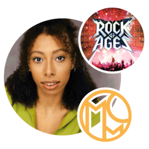 Tianna Sealy-Jewiss as On Stage Swing and cover Justice on the UK Farewell Tour of Rock of Ages