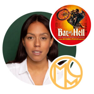 Jayme-Lee Zanoncelli appearing as Zahara in Bat Out of Hell in London and the International Tour